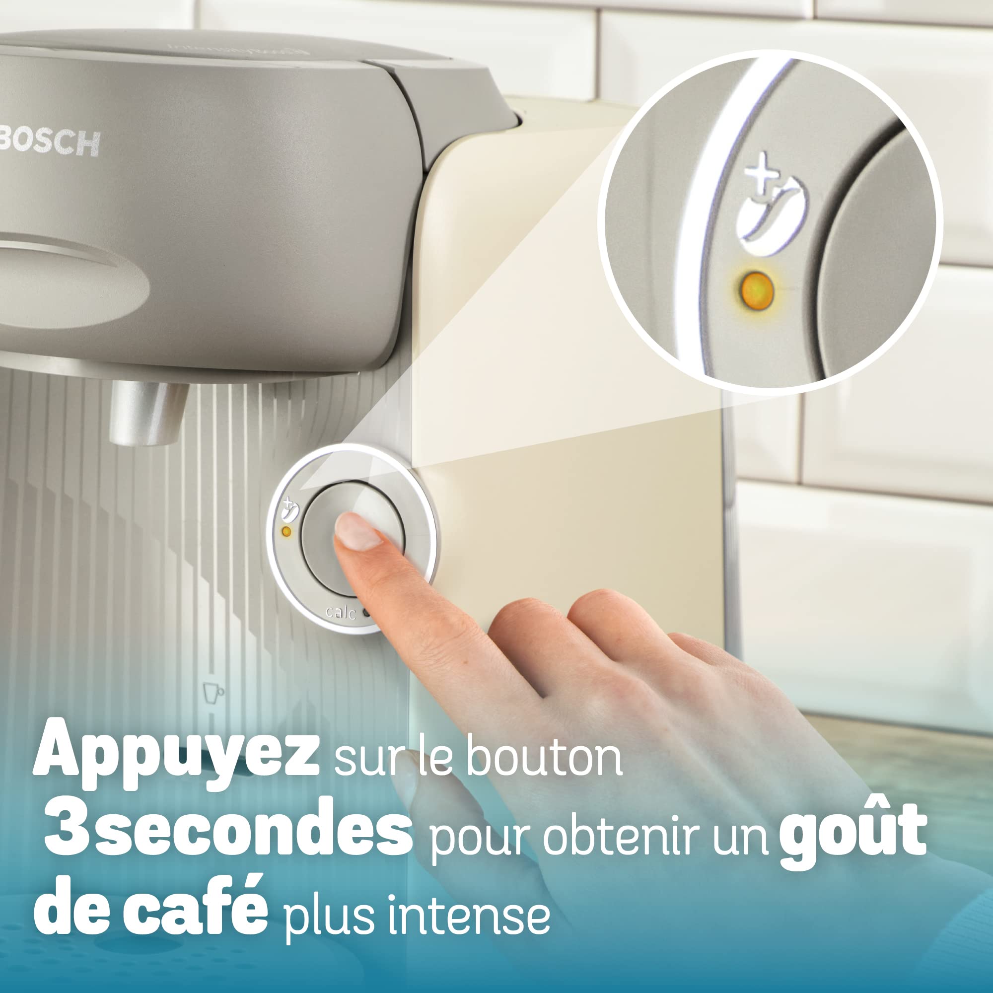 Cafetière Tassimo Finesse TAS16B3 Crème – +70 Boissons, IntensityBoost