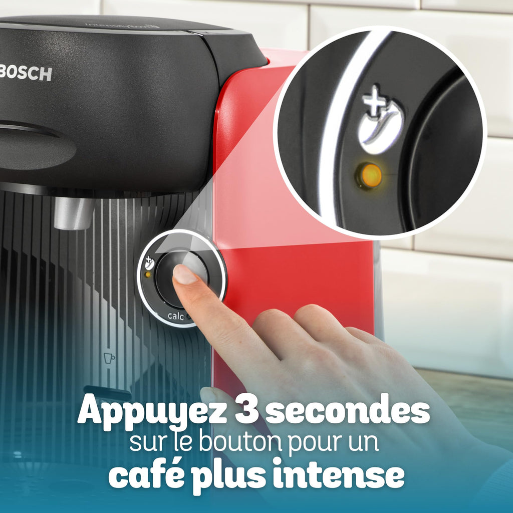 Cafetière Tassimo Finesse TAS163E Rouge – +70 Boissons, IntensityBoost