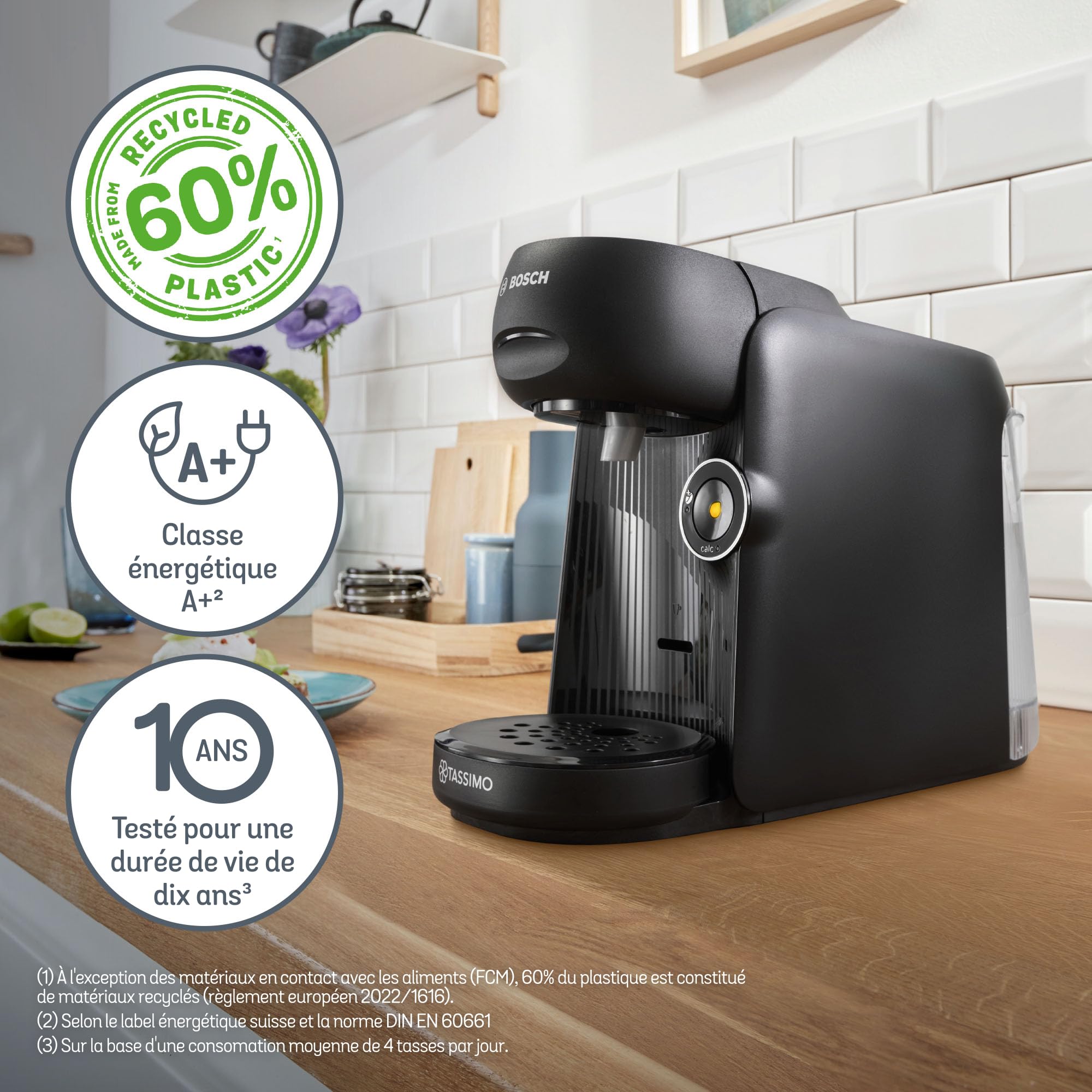 Cafetière Tassimo Finesse TAS162E Noir – +70 Boissons, IntensityBoost