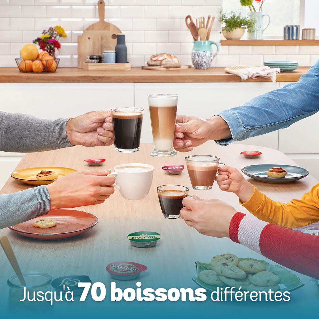 Cafetière Tassimo Finesse TAS163E Blanc – +70 Boissons, Intellibrew