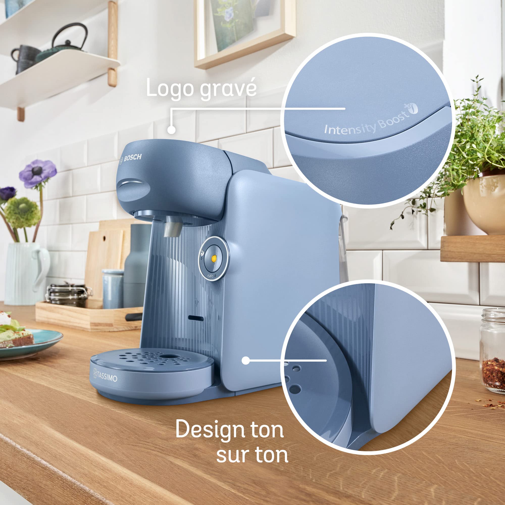 Cafetière Tassimo Finesse TAS16B3 Bleu Lavande – IntensityBoost