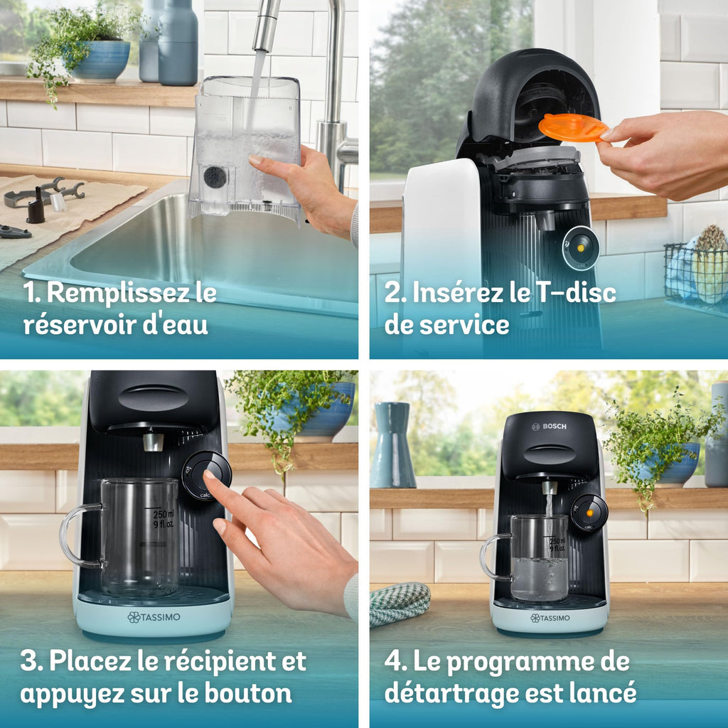 Cafetière Tassimo Finesse TAS163E Blanc – +70 Boissons, Intellibrew