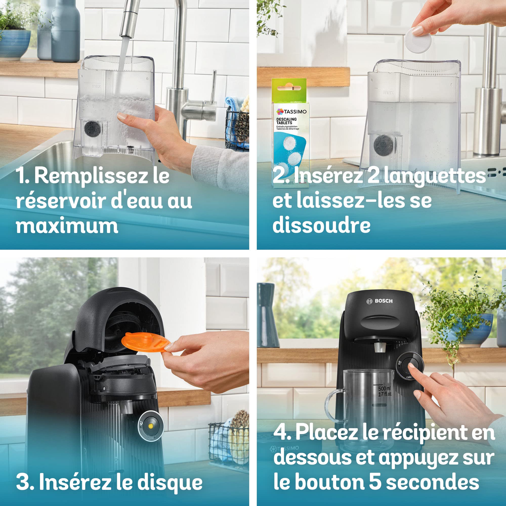 Cafetière Tassimo Finesse TAS16B2 Noir – +70 Boissons, IntensityBoost