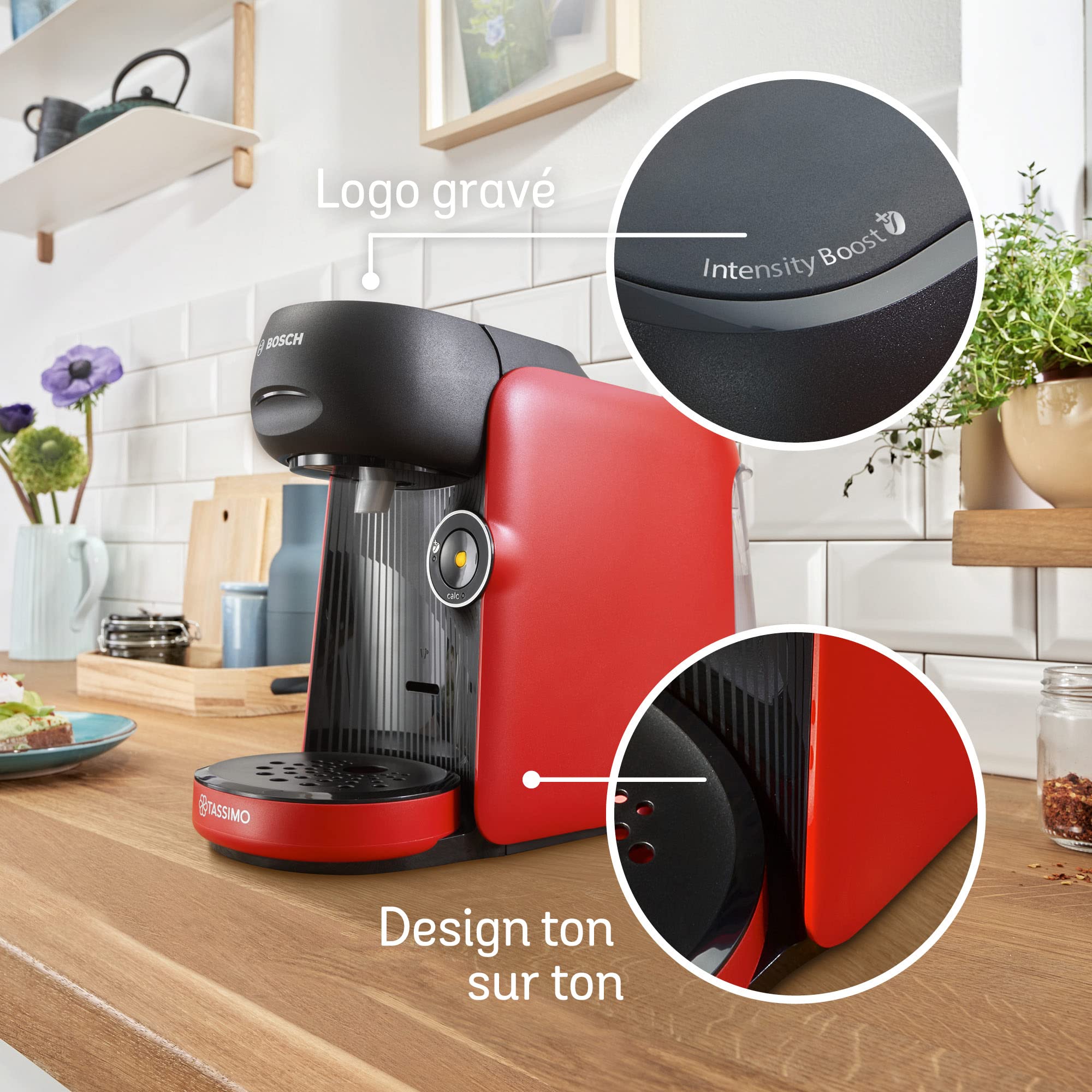 Cafetière Tassimo Finesse TAS16B3 Rouge Intense – IntensityBoost