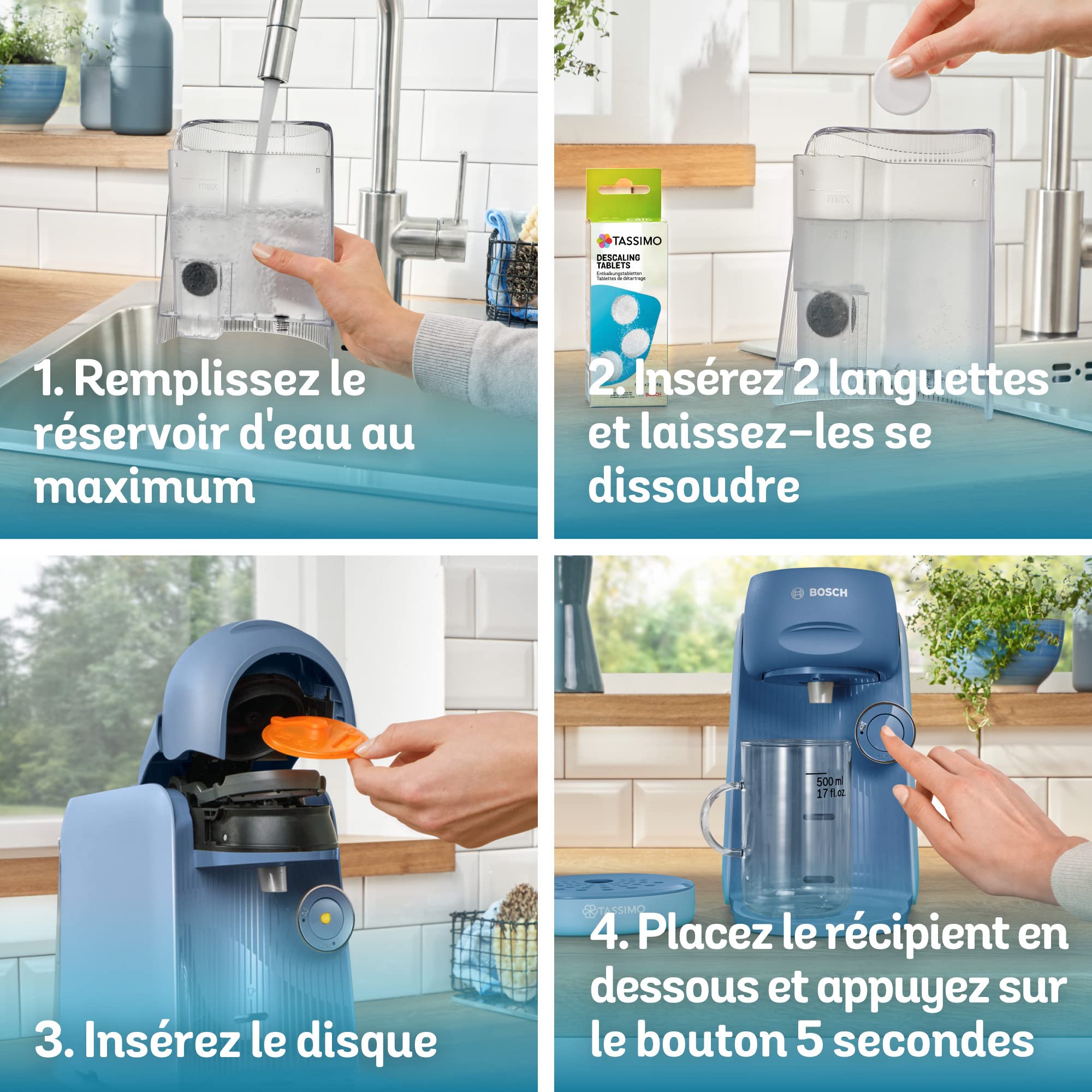 Cafetière Tassimo Finesse TAS16B3 Bleu Lavande – IntensityBoost