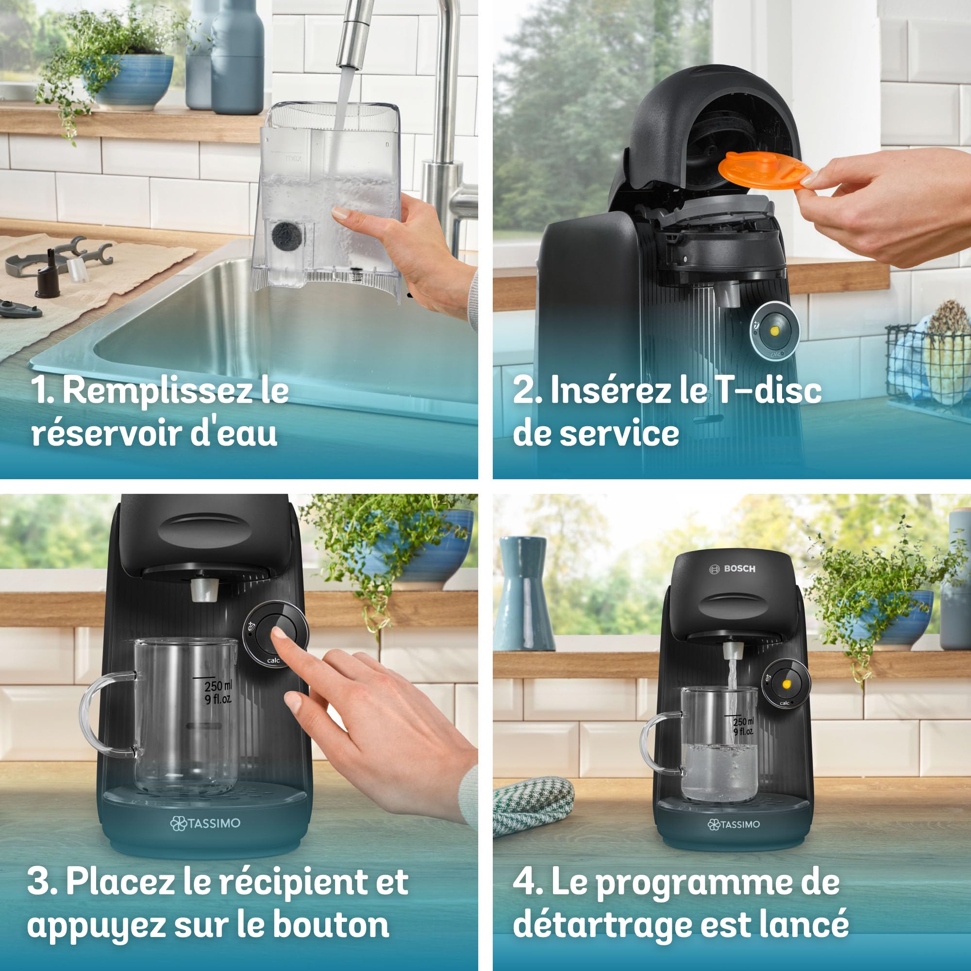Cafetière Tassimo Finesse TAS162E Noir – +70 Boissons, IntensityBoost