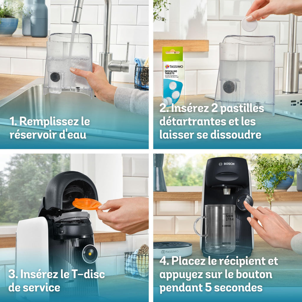 Cafetière Tassimo Finesse TAS163E Blanc – +70 Boissons, Intellibrew