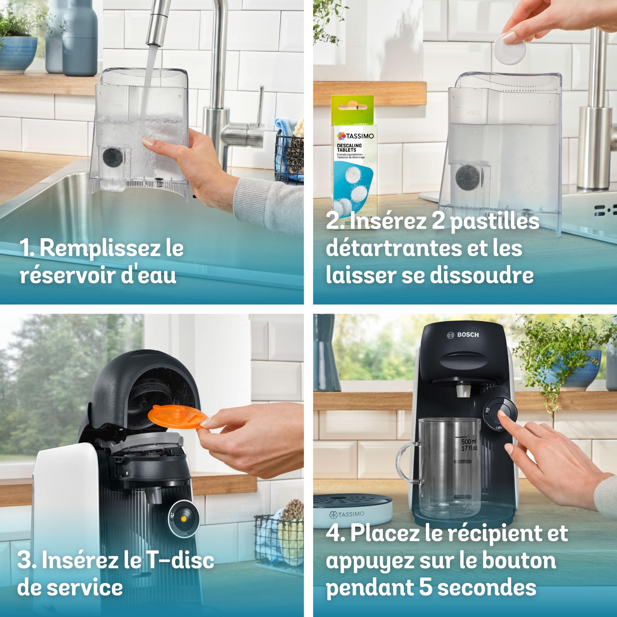 Cafetière Tassimo Finesse TAS163E Blanc – +70 Boissons, Intellibrew