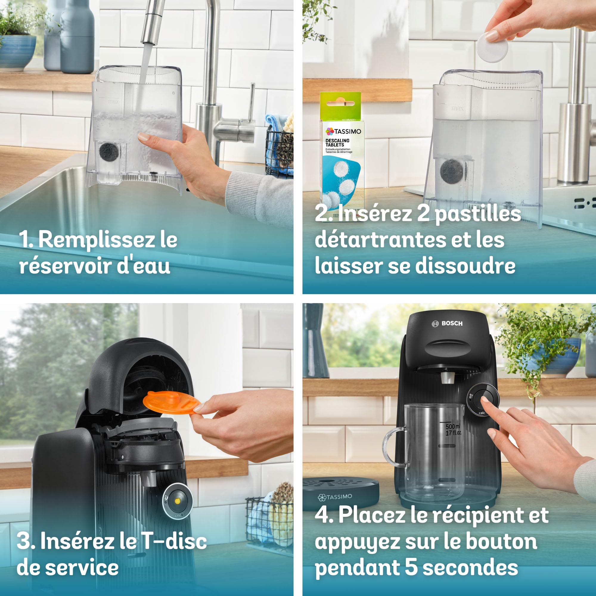 Cafetière Tassimo Finesse TAS162E Noir – +70 Boissons, IntensityBoost