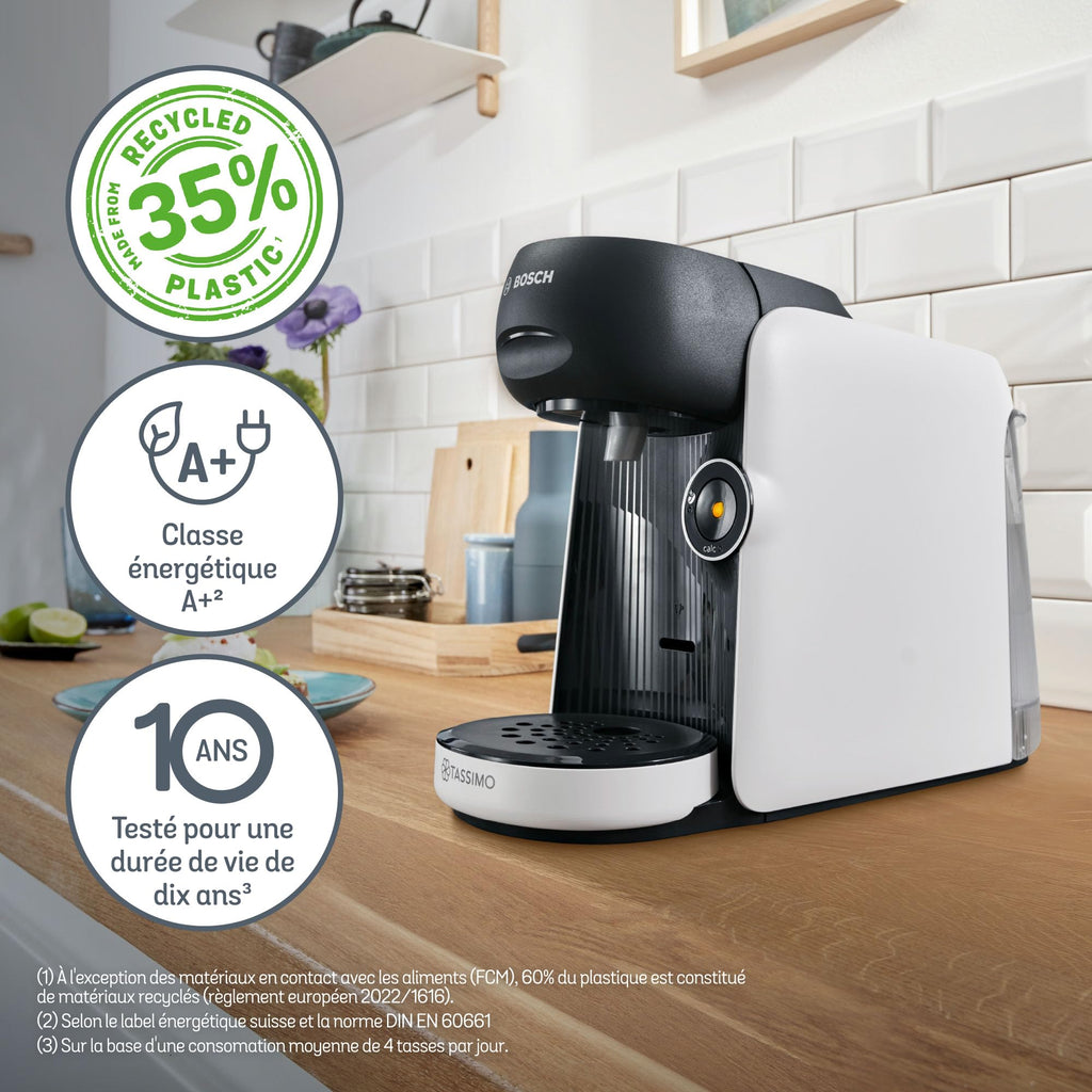 Cafetière Tassimo Finesse TAS163E Blanc – +70 Boissons, Intellibrew