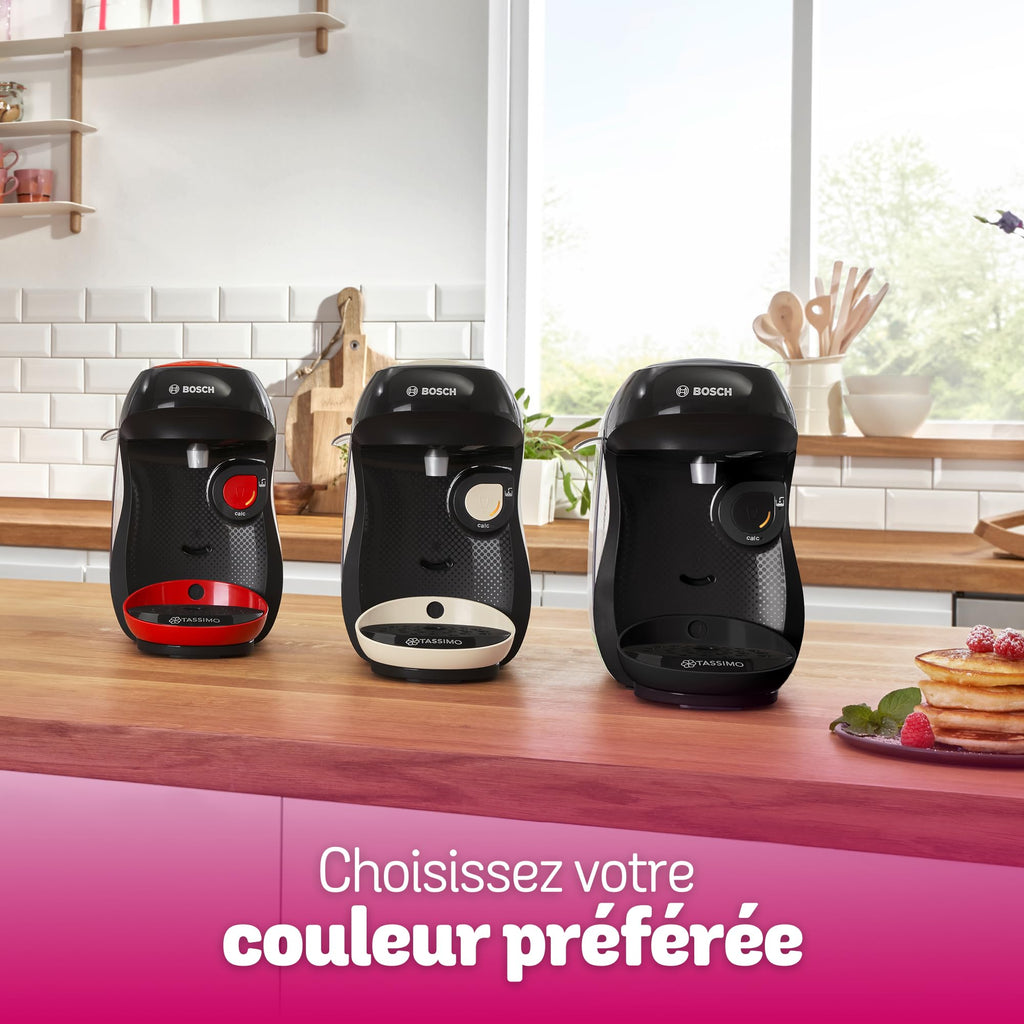 Cafetière Tassimo Happy TAS103E Rouge – +70 Boissons, OneTouch
