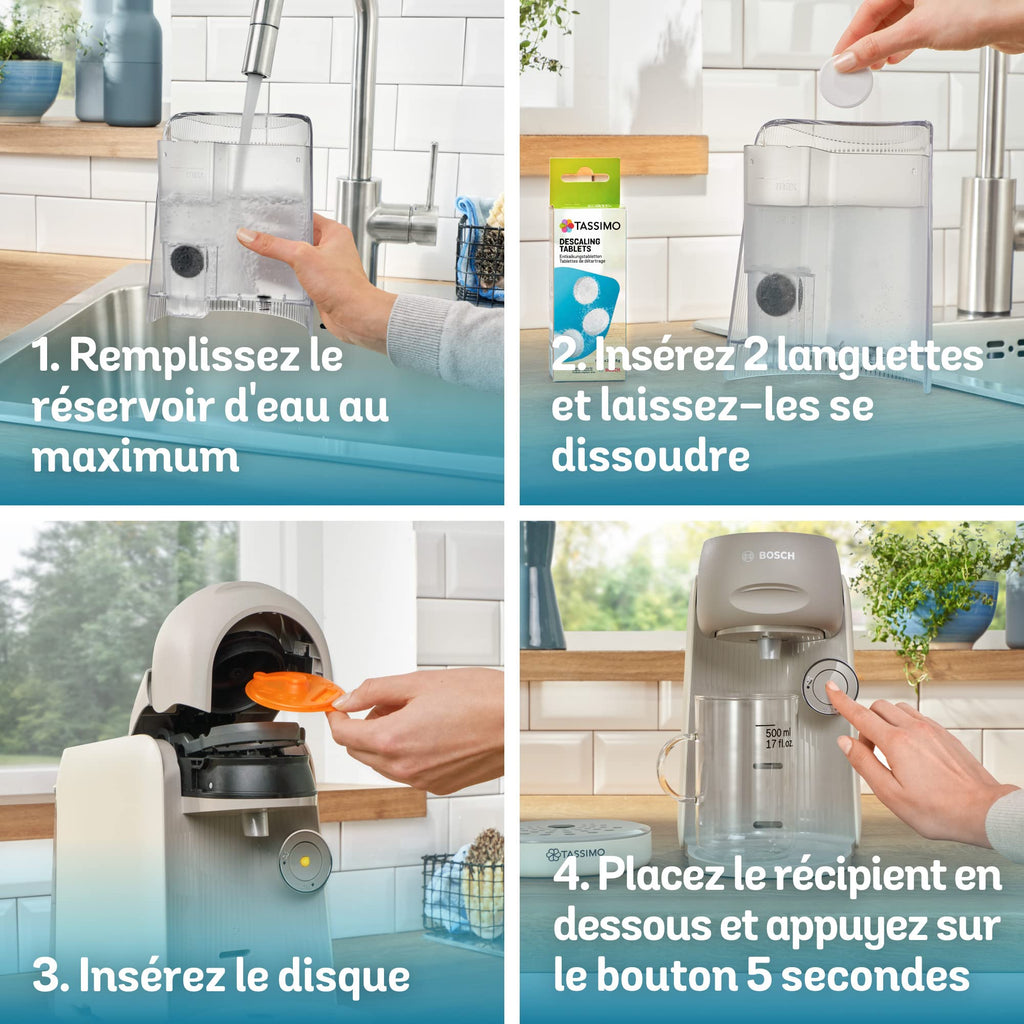 Cafetière Tassimo Finesse TAS16B3 Crème – +70 Boissons, IntensityBoost